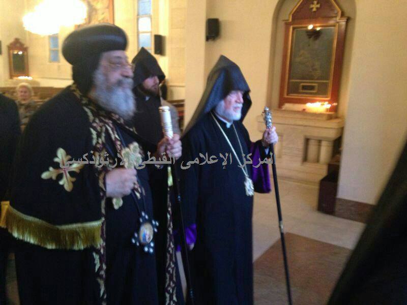 Pope Tawadros visits Pope of the Armenian Orthodox in Lebanon