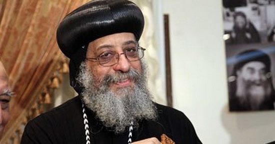 Pope Tawadros perfumes remains of St. Abram