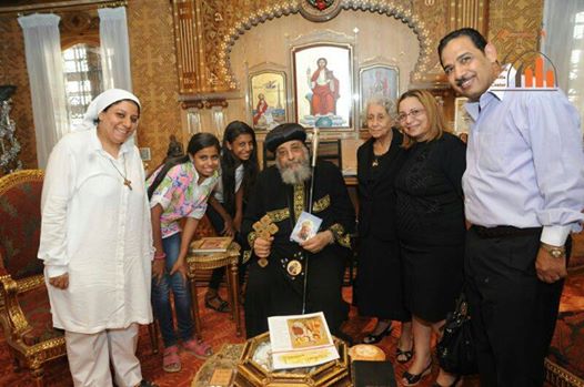 Pope receives family of Father Mina Abboud at the first anniversary of his martyrdom