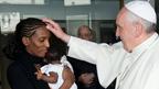 Sudan 'apostasy' woman Meriam Yahia Ibrahim meets Pope