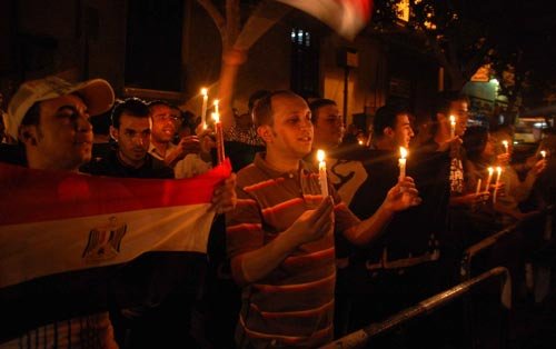 Candle demonstration in Germany to condemn ethnic cleansing of Christians in Mosul