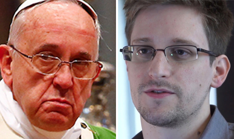 Snowden and the Pope tipped for 'wide open' Nobel peace prize