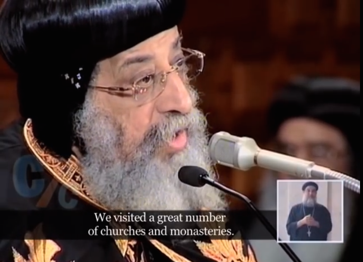 Pope Tawadros weekly sermon 5 November 2014: Church' reverence and dignity
