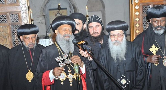 Patriarch of Ethiopia visits the monastery of St. Macarius