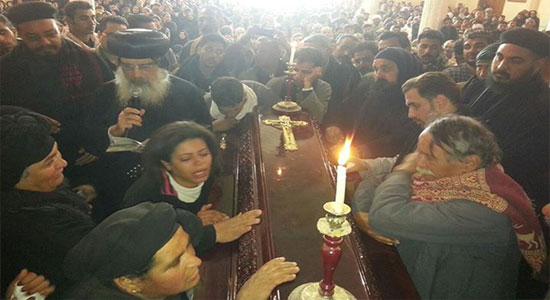 Funeral of Coptic martyr of Luxor held yesterday