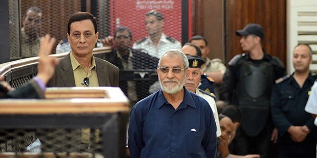 Badie, other MB leaders listed as terrorists by prosecution
