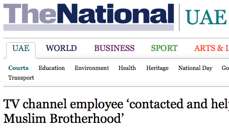 TV channel employee ‘contacted and helped publicise Muslim Brotherhood’