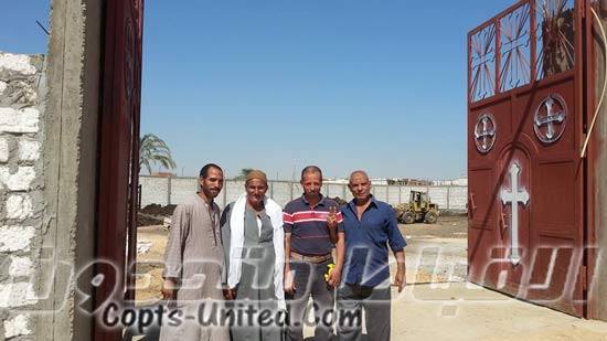 Building the Church of the martyrs in Awr village started