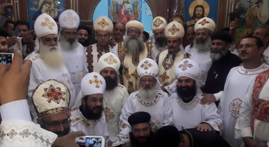 Bishop of Dishna ordains two priests for the Church of the Archangel Michael