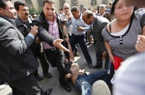 Egypt detain protestor amid scuffles 
