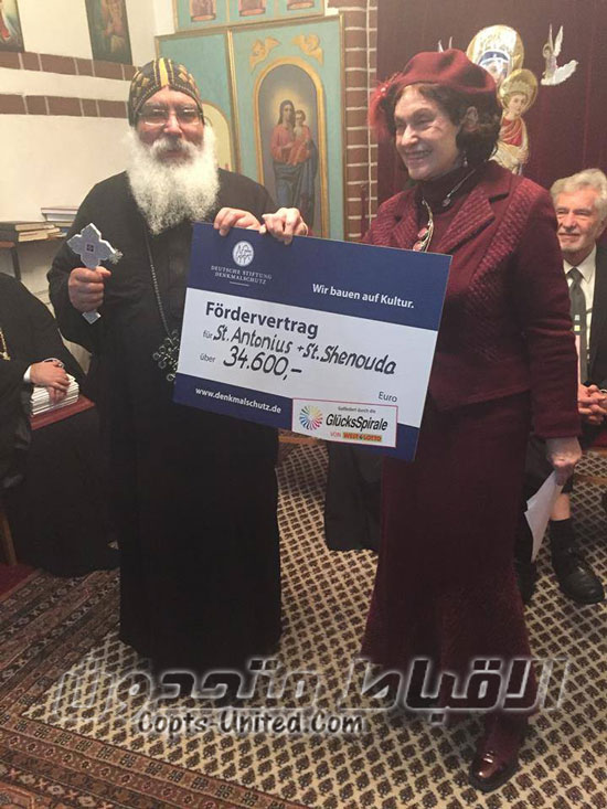 German government pays 34 thousand Euros for the restoration of Coptic church 