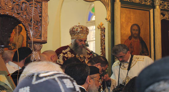 Coptic Bishop of Jerusalem celebrates the first Mass in the Holy Land