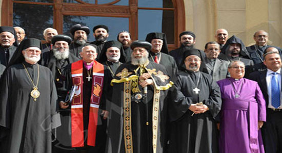 Heads of Churches celebrate the Council of churches of Egypt