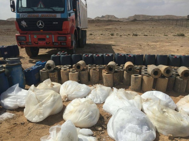 Military forces seize truck carrying explosives in Sinai
