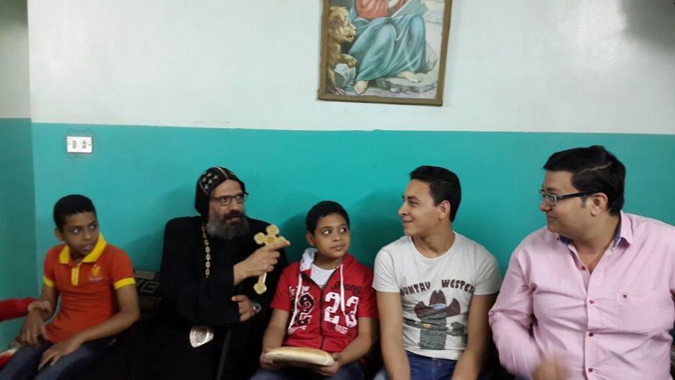 Abba Angelos visits orphans of Archangel Association