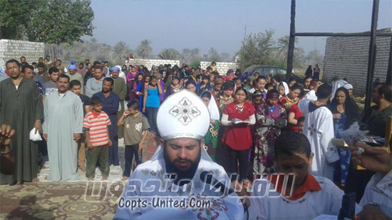 Four Coptic children suffer from heatstroke after praying in their burned church