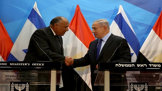 Egypt’s foreign minister calls for peace in rare visit to Israel