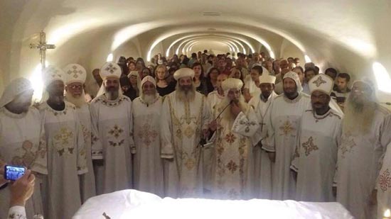 Coptic church celebrate feast of the Apostles at the shrine of St. Peter