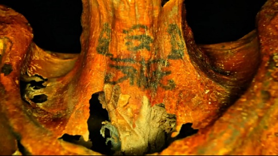 Elaborately tattooed mummy brings archeologists to tears