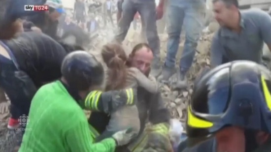 'She's alive': Girl pulled from rubble 17 hours after Italian earthquake