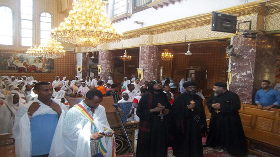 Abyssinia priests celebrate Saint Takla feast