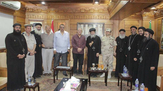 New governor of Minya visits Bishop Makarios