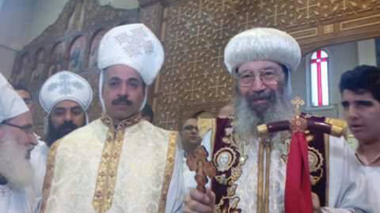 Biahop Bishoy ordains new priest in Damietta