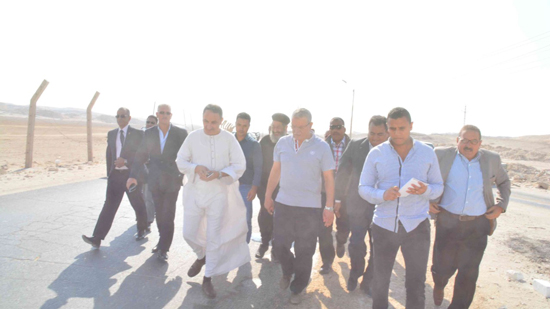 Minya Governor inspects the Monastery of Our Lady in Samalout