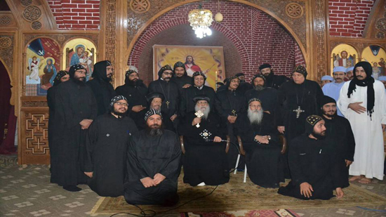 Bishop Pachomius ordains new monks at St. Makarios of Alexandria monastery