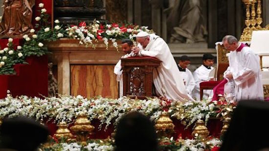 Pope says Christmas 'hostage' to materialism, God in shadows