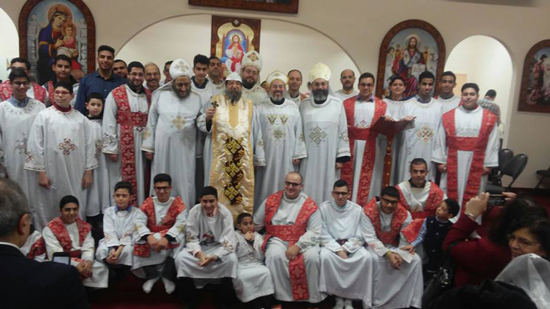 Copts in Canada celebrate the first mass in the Church of Resurrection