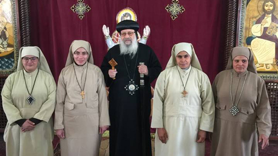 Bishop Kozman ordains new nun at North Sinai diocese