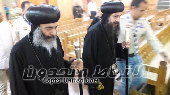 Bishop of Mahalla sermonizes at St. George church in Suez