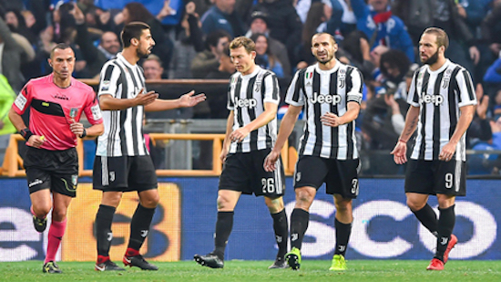 Juventus loses 3-2 at Sampdoria ahead of Barcelona clash
