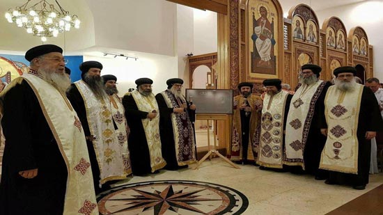 Coptic delegation in London for the enthronement ceremony of Bishop Angelos