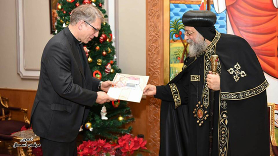 Pope Tawadros meets with secretary general of the World Council of Churches