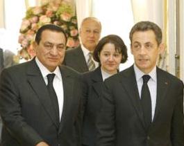 Mubarak, Sarkozy 'co-ordinate' on peace 