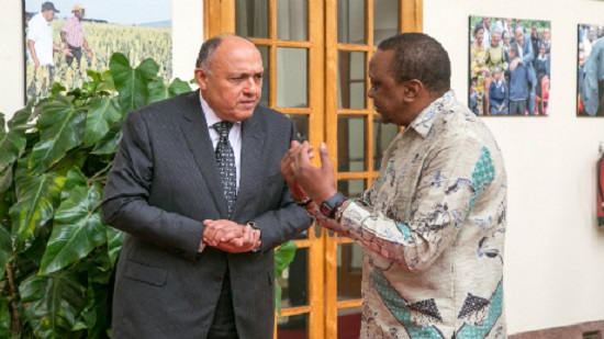 Egypts FM discusses bilateral relations, Nile Basin developments with Kenyan President Kenyatta