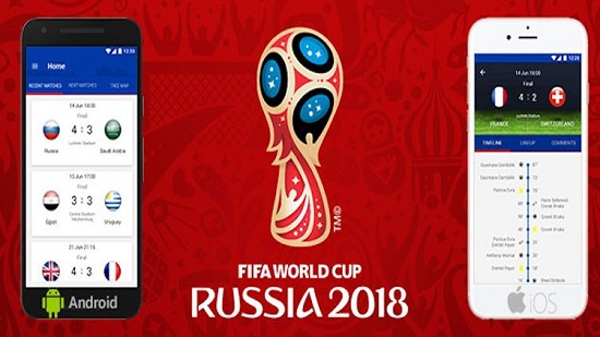 Best applications to follow 2018 World Cup