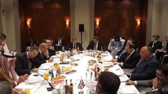 Egypts FM discusses political solution to Syrian crisis with Western, Arab partners in Brussels