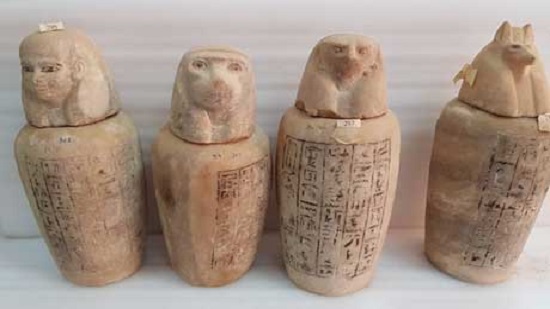 Ancient Egyptian artefacts from Al-Bahnasa arrived at the GEM