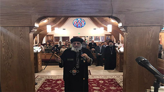 Pope Tawadros visits the Church of the Virgin and Mar Mina in Concord, California