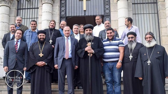 The new Egyptian consul visits the Coptic diocese in northern France