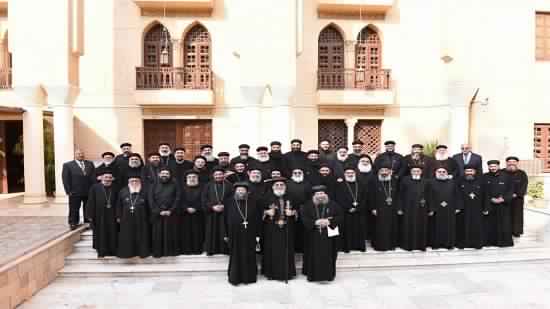 Priests of Manfalut hold meeting with the Pope