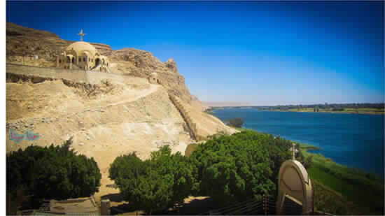 Floods cause great destruction at the monastery of Prince Tadros in Assiut