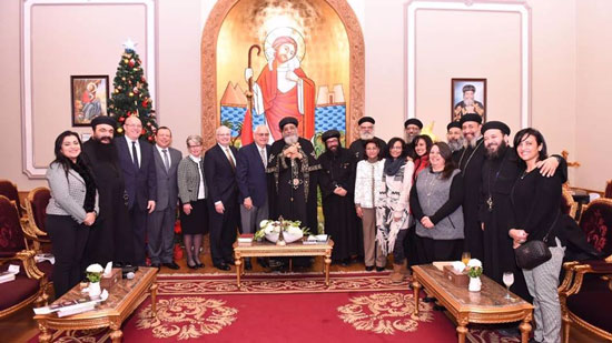 Pope Tawadros receives step forward institution at the Papal headquarter