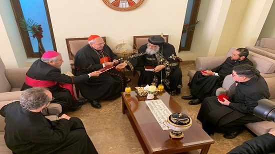 Pope Tawadros receives President of the Catholic Council of the Eastern Churches