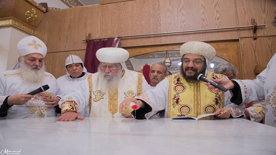 Former acting Patriarch inaugurates the Church of the Virgin and Prince Tadros in Kafr El Dawar