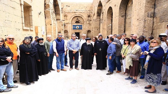 Minister of Antiquities and 37 foreign ambassadors visit monasteries of Sohag