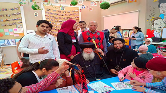 Children of the Hospital 57357 celebrate the Holy Mass with Bishop of Tamouh